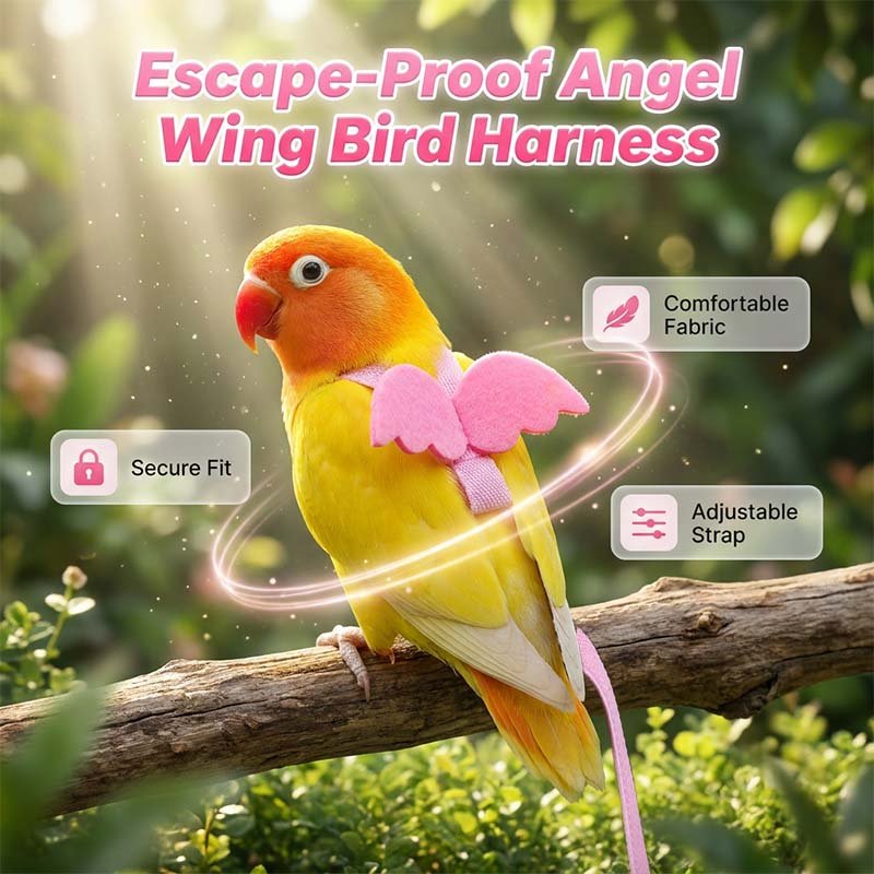 Angel Wing Bird Harness & Leash Set