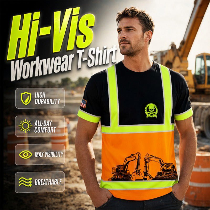 Sale — Over 11, High Visibility Workwear T-Shirt – Standout Safety Design