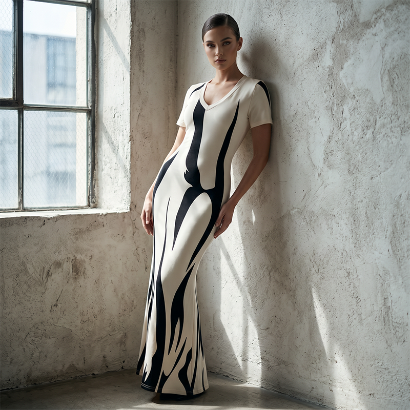 Women's Sexy Curve-Enhancing Ruched Dress - Image 2