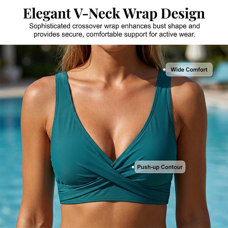 FLATTERING HIGH-WAIST RUCHED BIKINI SET - Image 2