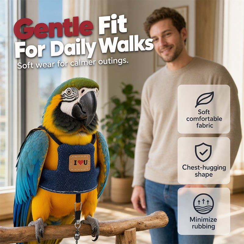 Breathable Pet Bird Harness Vest