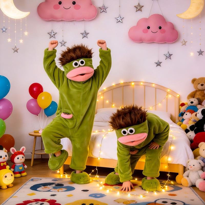 Funny Character Pajamas For Crazy Cozy Nights Cozy Coral Fleece Character Pajamas - Image 2