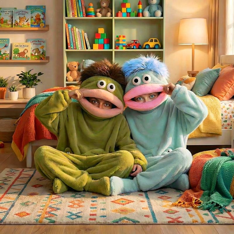 Funny Character Pajamas For Crazy Cozy Nights Cozy Coral Fleece Character Pajamas - Image 3