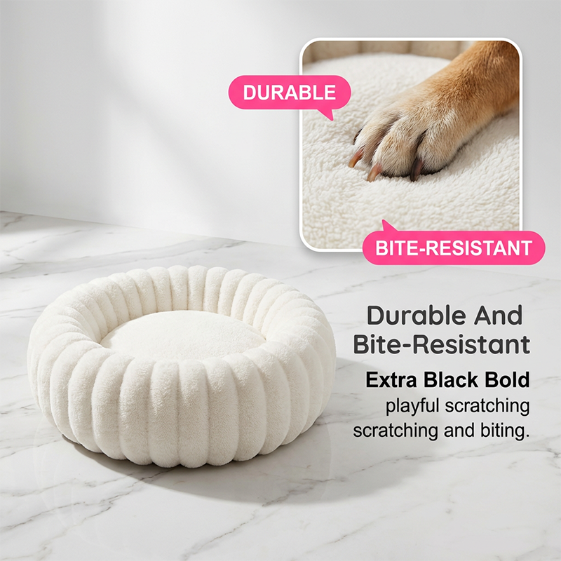 Ultra-Soft Round Calming Cat & Dog Bed - Image 3