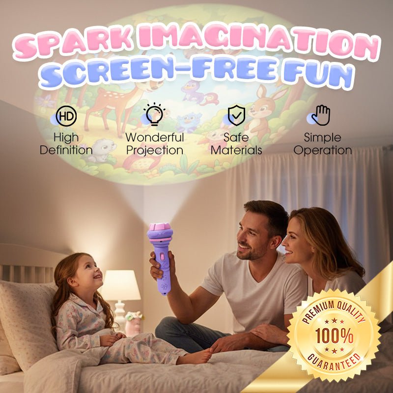 Early Education Projector Torch for Kids Click, Project & Learn – A Pocket-Sized Nighttime Adventure