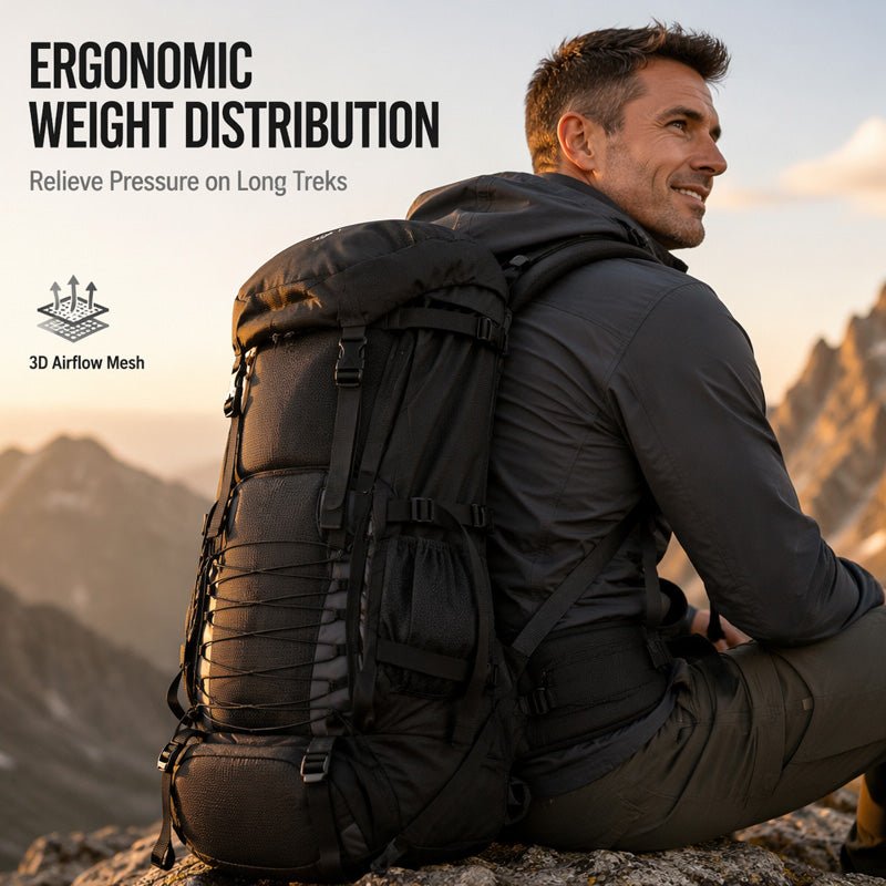 Large Capacity Travel Backpack – Spacious compartments, comfortable straps & durable – Perfect for weekend trips & daily commutes - Image 3