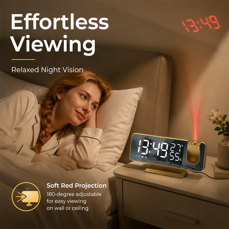 Smart Radio Projection Clock Dual Alarm - Image 3