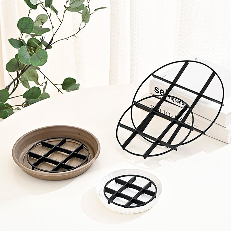 Root-Saving Pot Riser – elevates planters, promotes airflow, keeps floors clean – for indoor & outdoor use.