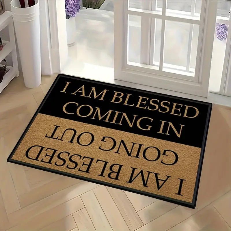 Funny Text Welcome Doormat – Cute print & anti-slip