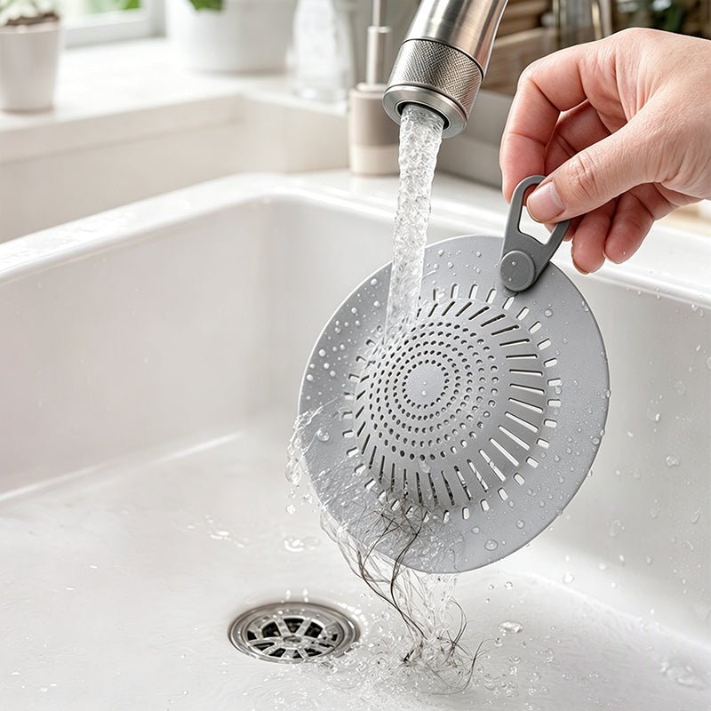 Silicone Floor Drain Cover Hair Catcher for Bathroom & Kitchen - Image 3