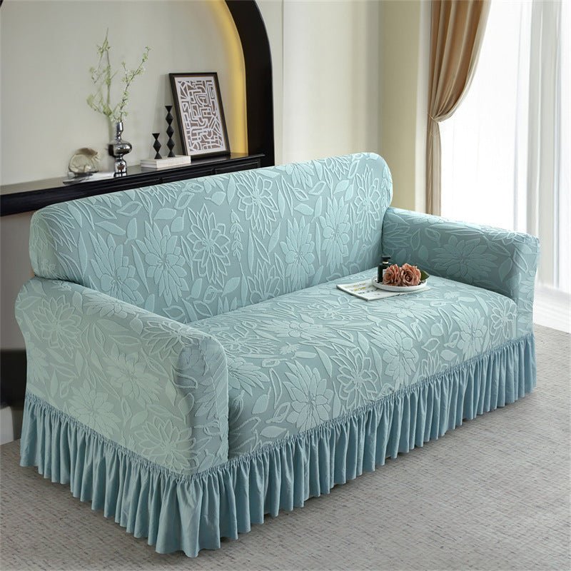 Tired of tugging your sofa cover back into place every time you stand up? This non‐slip slipcover stays put — full coverage, zero shifting.