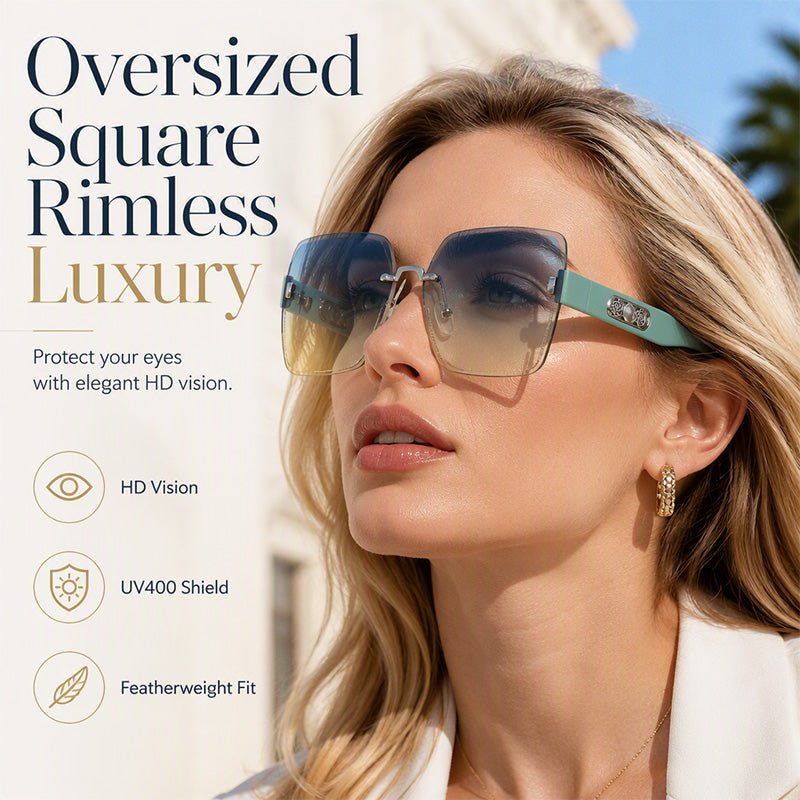 Rimless Square Sunglasses