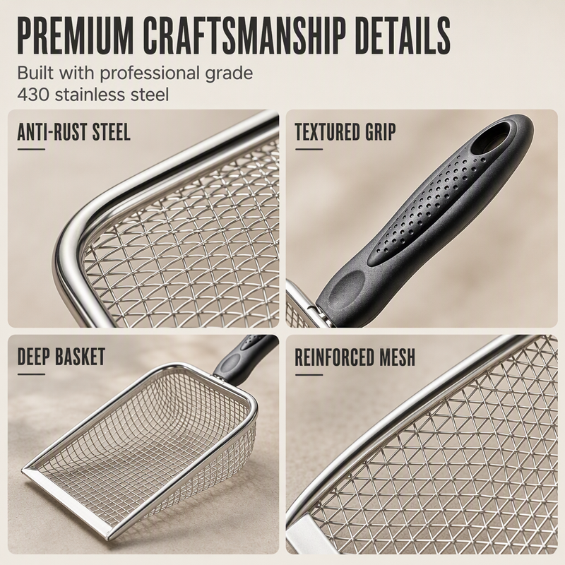 Fine Mesh Metal Cat Litter Scoop - Image 3