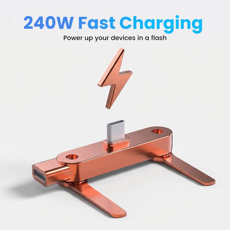 Fast Charging Adapter with 360° Foldable Phone Stand - Image 2