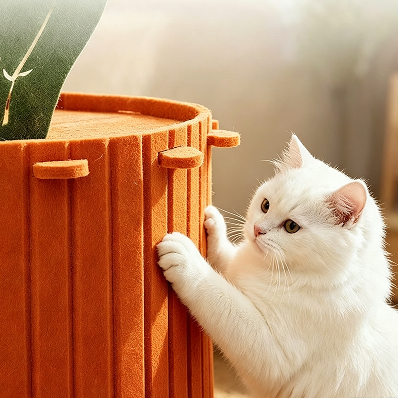 A Cute Carrot in Your Living Room – Plush Cat Cave Bed That Looks as Good as It Feels - Image 3