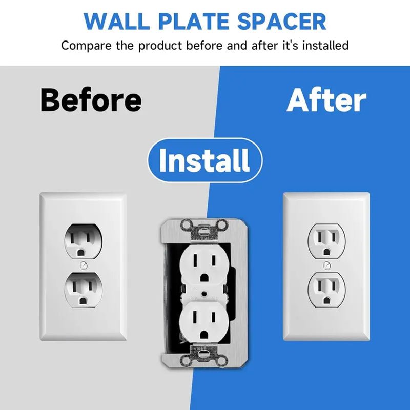 10 pieces-Flush Fit Wall Plate Spacer - Image 2