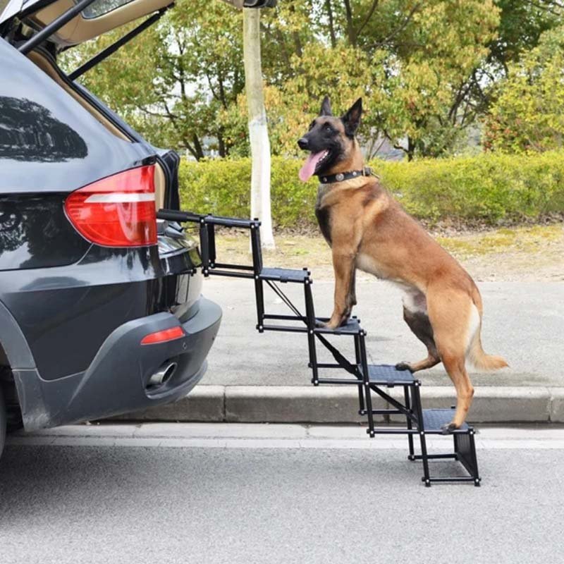 Portable Foldable Non-Slip Dog Car Stairs – 4-Step Heavy Duty Pet Steps - Image 2