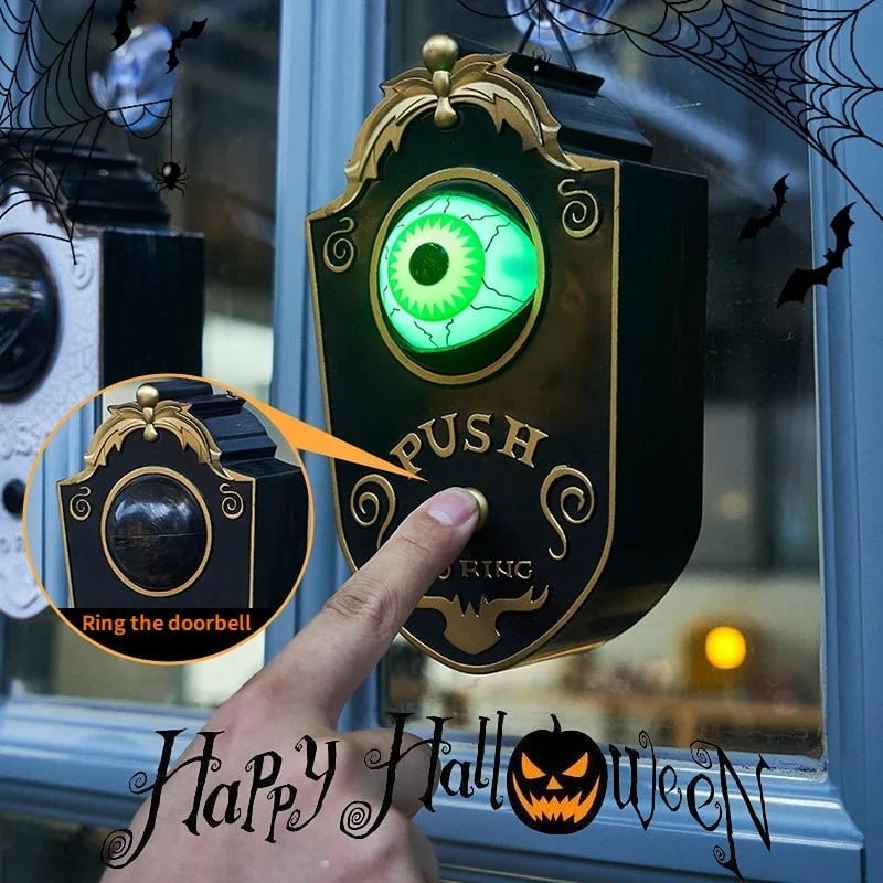 & In Stock Best Sellers for Halloween 2026! Doorbell shaped like a one-eyed demon