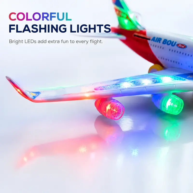 Electric Model Aircraft with Sound and LED Lights