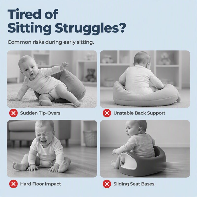 Soft, Safe & Washable – Cartoon Baby Floor Sofa with Removable Cover. Perfect for Sit-Up Play - Image 2