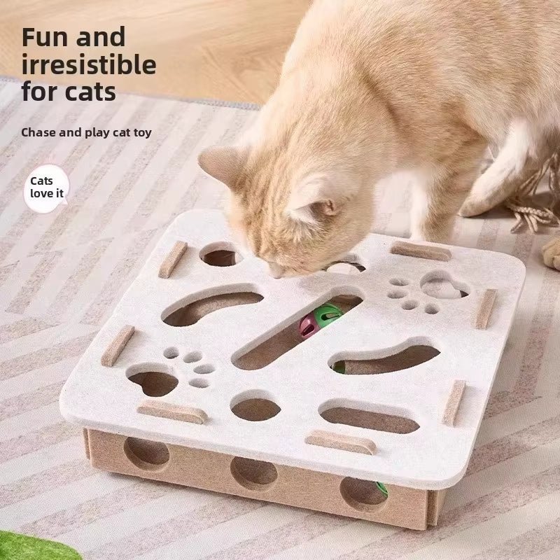 Interactive Felt Maze Toy for Cats - Image 3