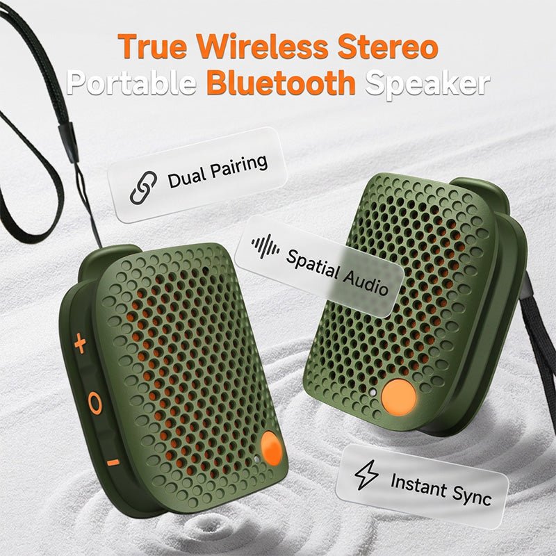 Portable Bluetooth Speaker with TWS Stereo IPX5 Waterproof Mini Wireless Speaker - Image 3