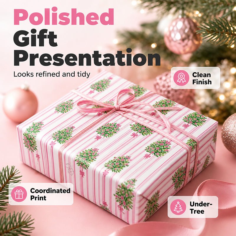 Christmas Wrapping Paper for Holiday Gifts – Festive Prints, Smooth Foldability & Elegant Holiday Patterns - Image 2