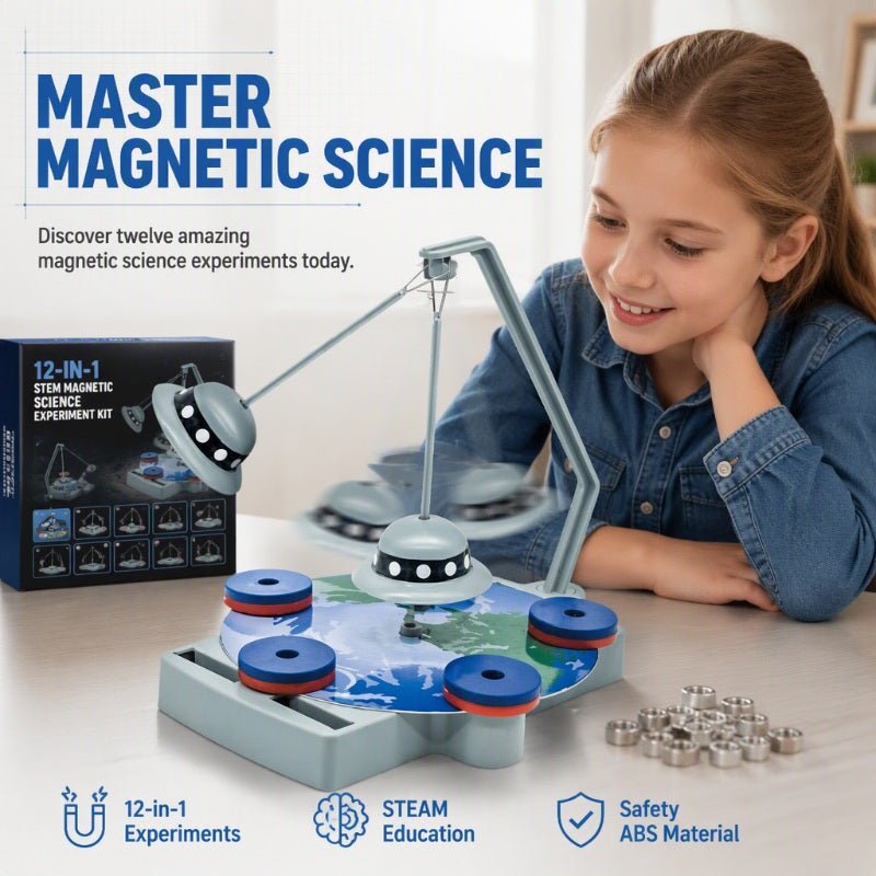 Build a Levitating Train – 12-in-1 Magnet Science Kit for Curious Kids UK Stock