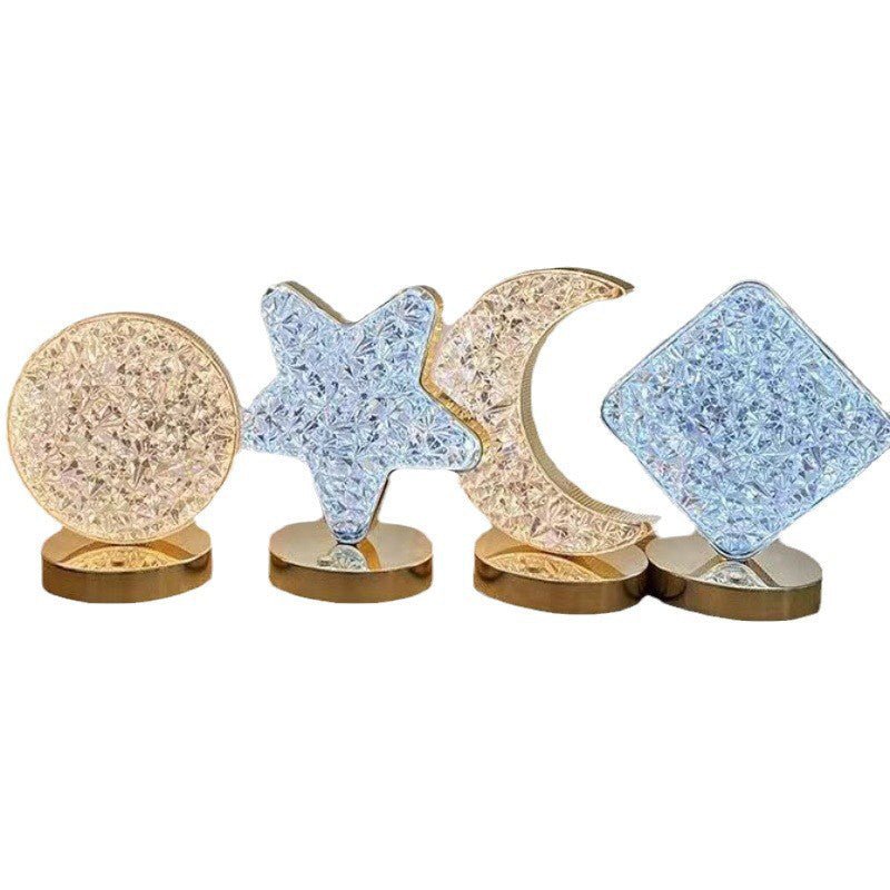 3-Color LED Crystal-Like Atmosphere Lamp - Image 2