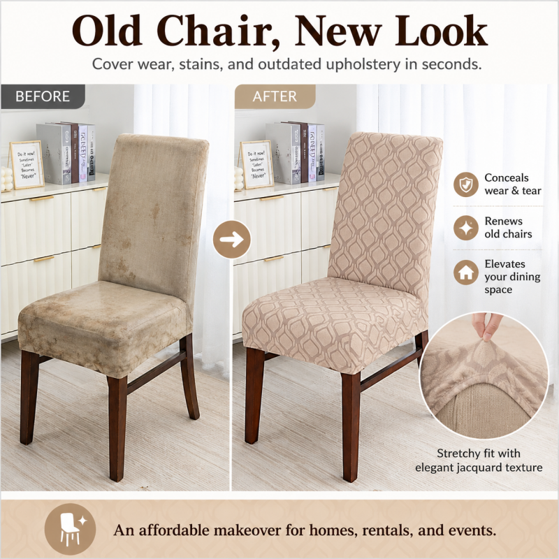 Universal Stretch Chair Seat Covers - Image 2
