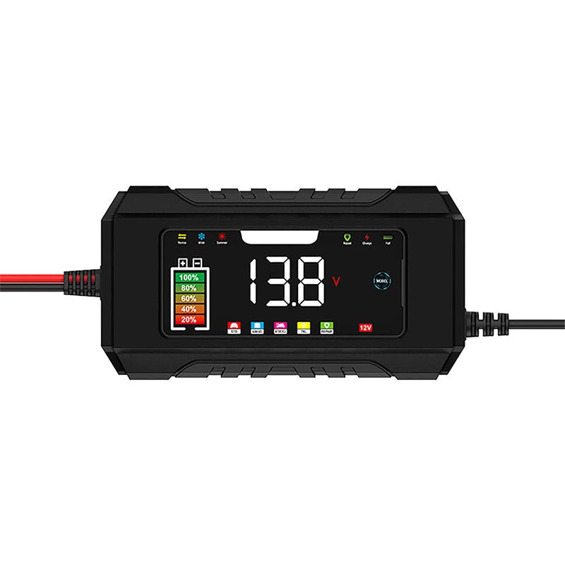 12V 6A Smart Car Battery Charger with LCD Display - Image 4