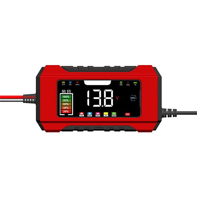 12V 6A Smart Car Battery Charger with LCD Display - Image 2