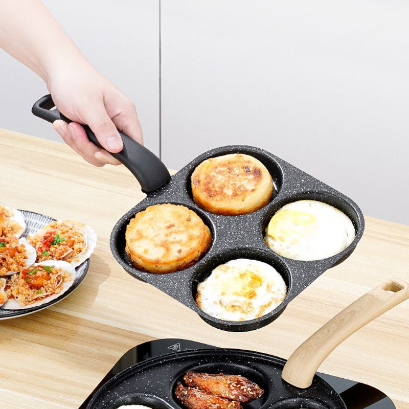 4‐Cup Non‐Stick Pan – Perfect for breakfast, even heating & easy flip