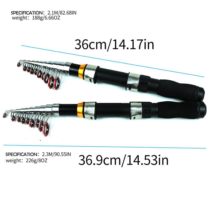 Complete Travel Fishing Gear Set & Carrying Bag - Image 3
