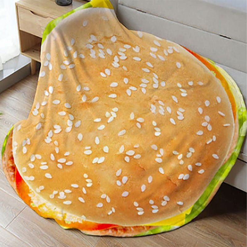 Food Themed Blanket, 1/2 Counts Realistic Donut & Pizza & Tortilla Pattern Throw Blanket, Soft Comfortable Nap Blanket for Home & Office, Cozy Throw Blankets, Blanket Gifts - Image 3