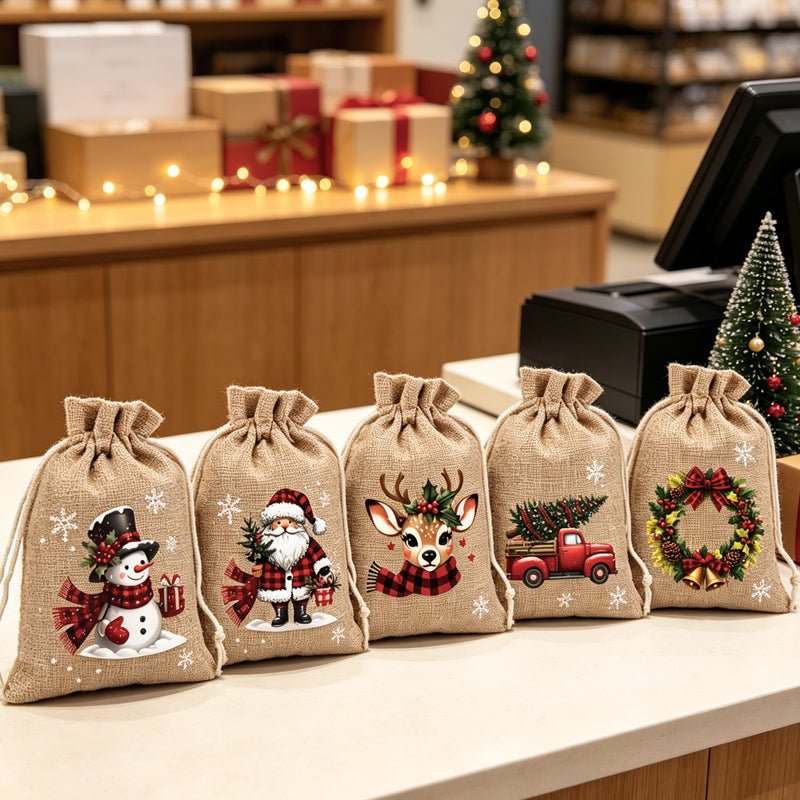 Drawstring Gift Bags – Festive, reusable & perfect for wrapping