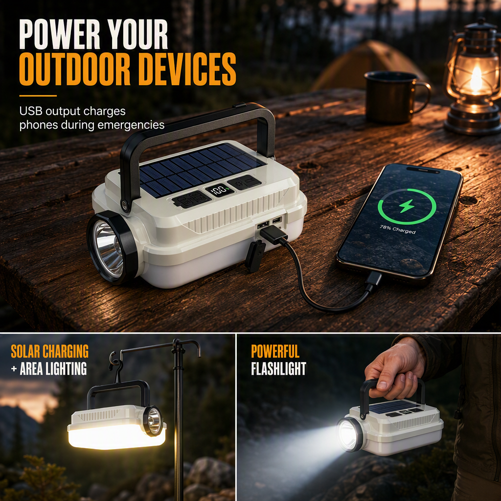DON'T MISS Multi-Functional — Lantern, Work Light & Device Charger - Image 3