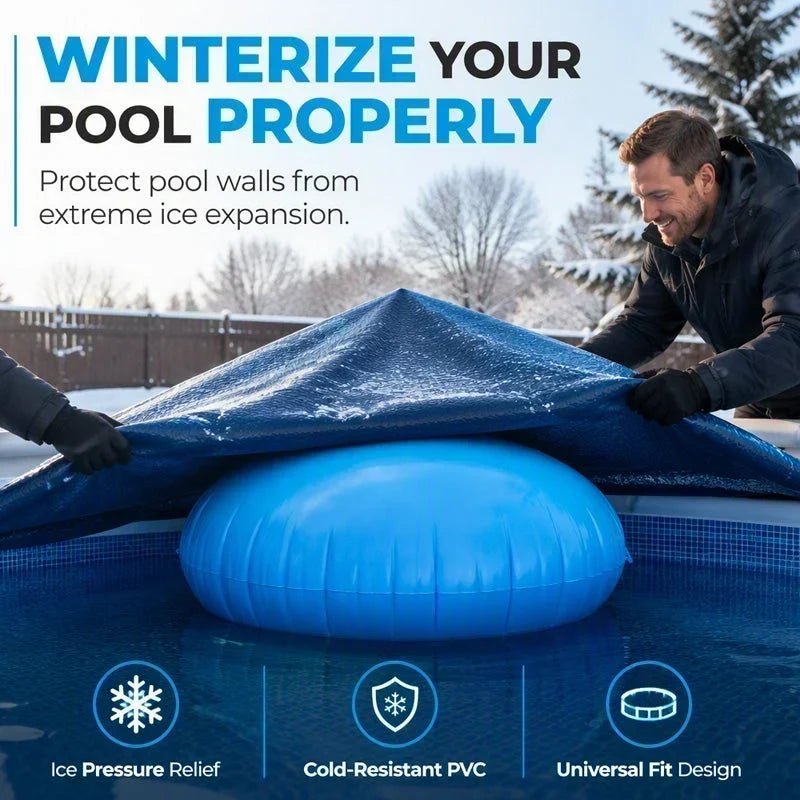 LIMITED‐TIME Round Inflatable Pool Winterizing Air Pillow – Ice Pressure Relief, Winter Pool Protector