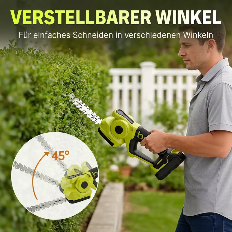 Save 50%! 2-in-1 Grass & Hedge Trimmer – Cordless, 2 batteries & lightweight