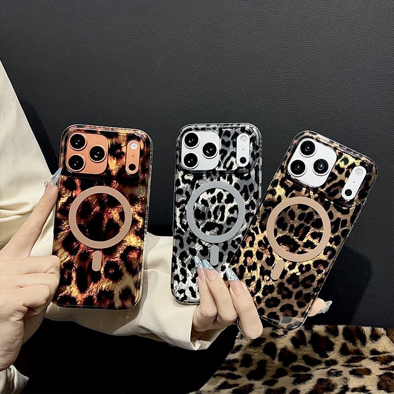 Magnetic Leopard Print Phone Case - Image 2