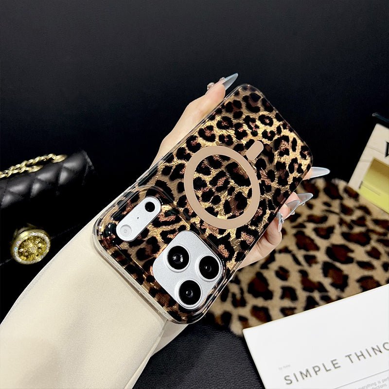 Magnetic Leopard Print Phone Case - Image 3