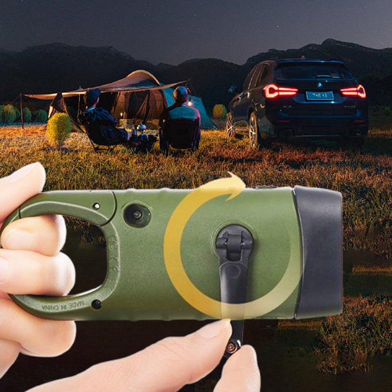 Outdoor Emergency Lamp (Hand Crank + Solar + USB Charging) - Image 2