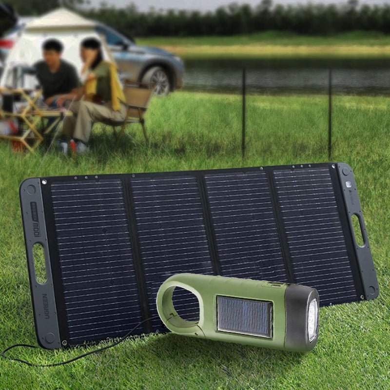 Outdoor Emergency Lamp (Hand Crank + Solar + USB Charging) - Image 3