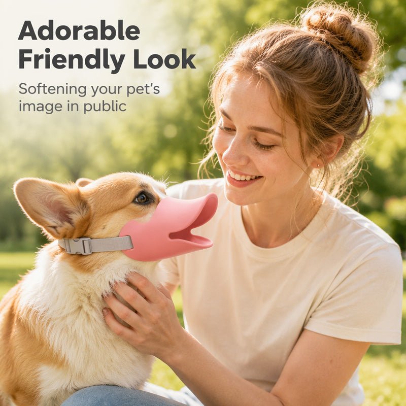 Cute Duck Bill Silicone Dog Muzzle - Image 2