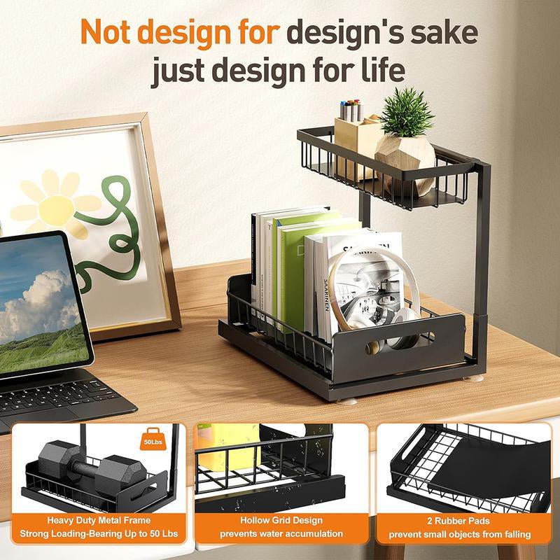 2-Tier Carbon Steel Organizer - Image 3