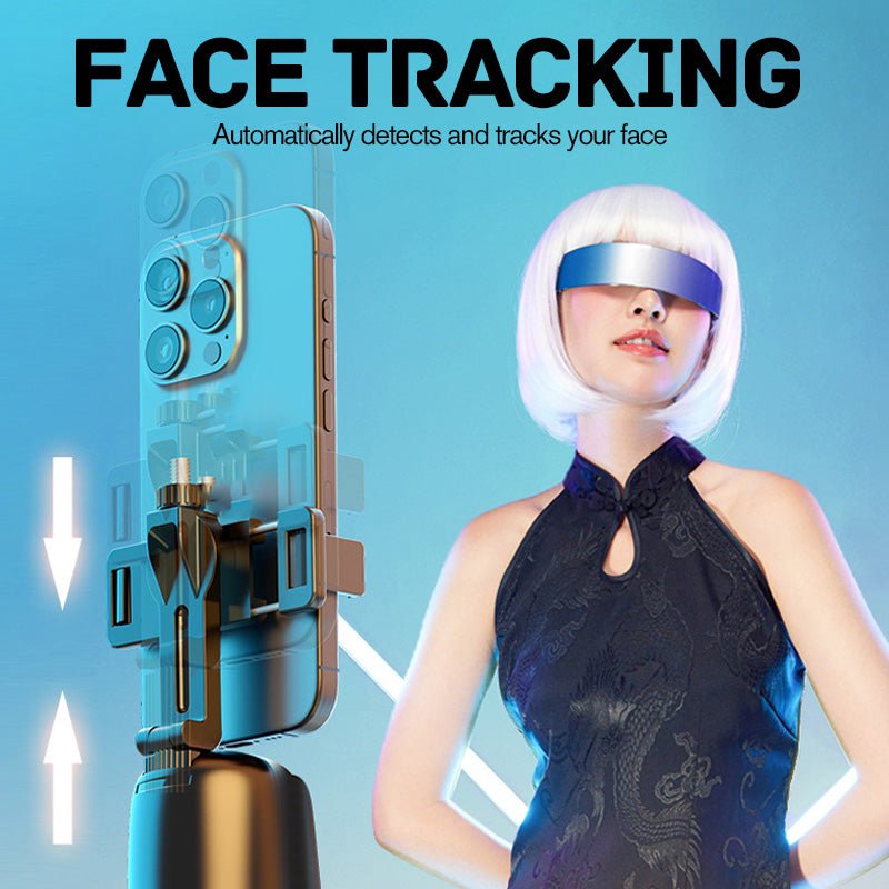 Auto Face Tracking Phone Holder, Gesture Control 3-Axis Gimbal Stabilizer, Smart Auto Rotating Phone Stand for Live Streaming, Vlog Shooting & Video Recording - Image 2
