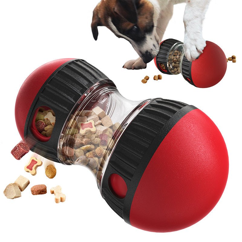 Interactive Dog Treat Dispenser Toy: Adjustable Food Release, Puzzle Fun, Durable, Slow Feeder