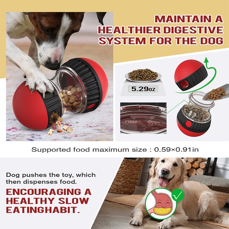 Interactive Dog Treat Dispenser Toy: Adjustable Food Release, Puzzle Fun, Durable, Slow Feeder - Image 3