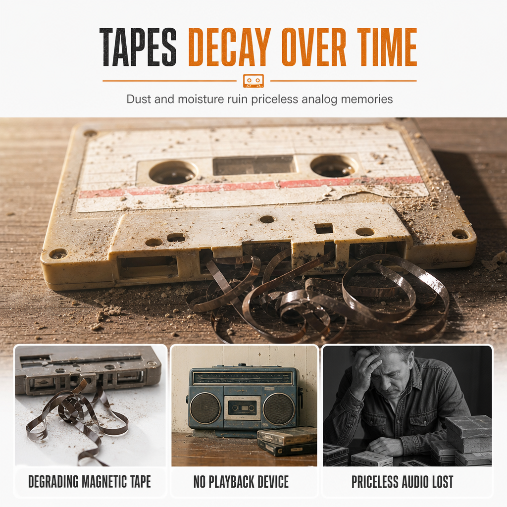 Transparent Portable Cassette Player & Tape to MP3 Converter with Type-C - Image 2