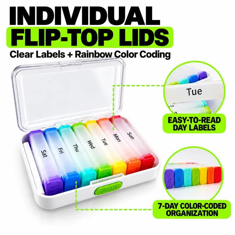 7‐Day Pill Organizer – Detachable & travel‐ready - Image 2